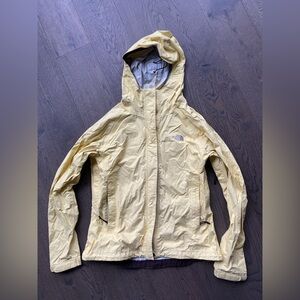The North Face Hyvent DT Yellow Hooded Rain Shell